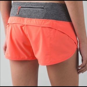 Speed Up Lululemon Shorts Coral